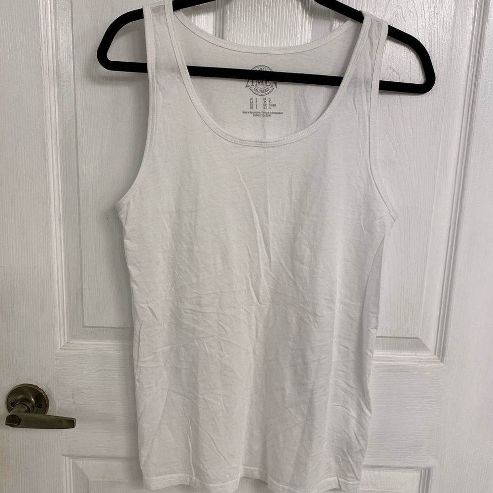 Forever 21 Men Basic White Tank Top